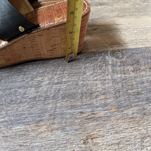 Black Wedge Sandals - Picture 8 of 10